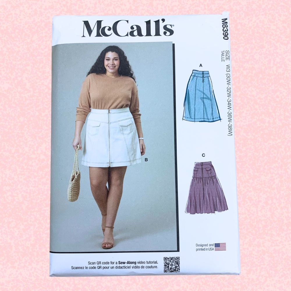 NEW McCalls M8390 Plus Size Women's Skirt UNOPENED
